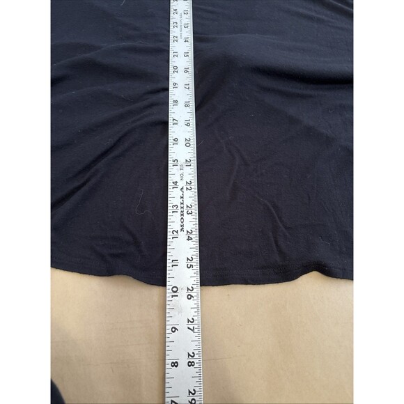 Forever 21 Short sleeve Shirt Top Womens 0XL Black Minimalist Basic - Picture 8 of 9
